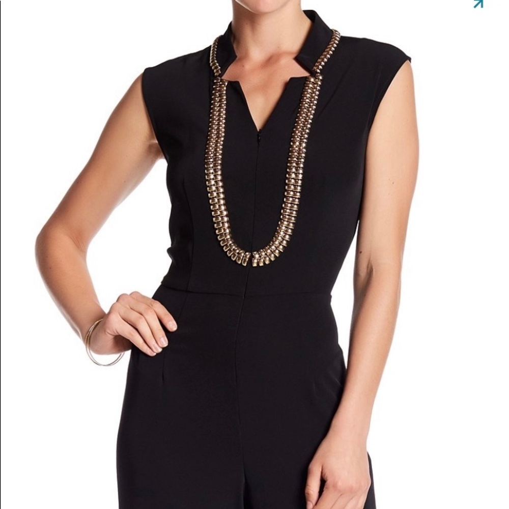 Embellished Collar Jumpsuit